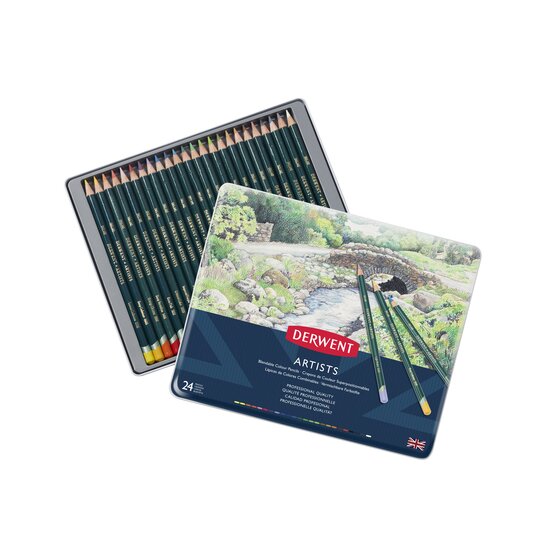 Derwent Artists Pencils 24 Tin