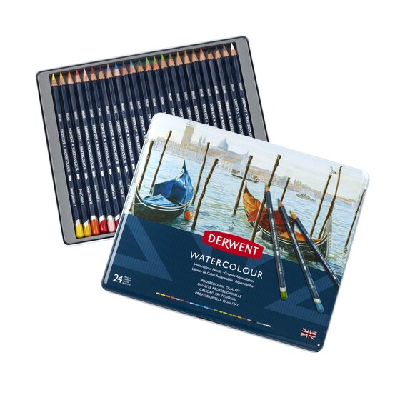 Derwent Watercolour Pencils 24 tin