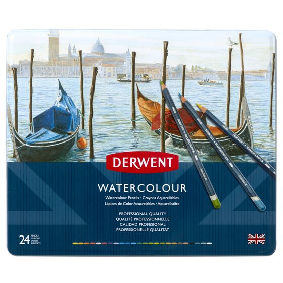 Derwent Watercolour Pencils 24 tin