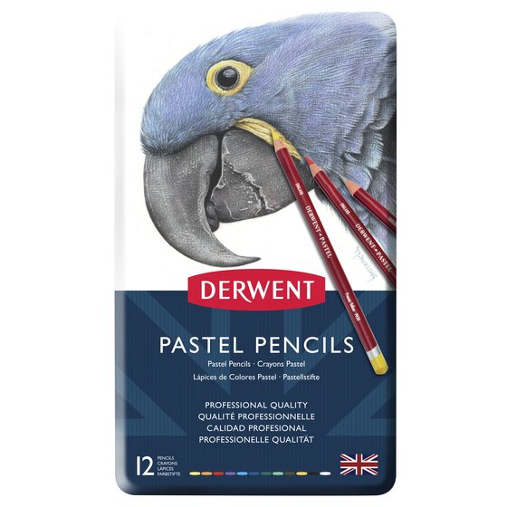 Derwent Pastel 12 Pencils Tin