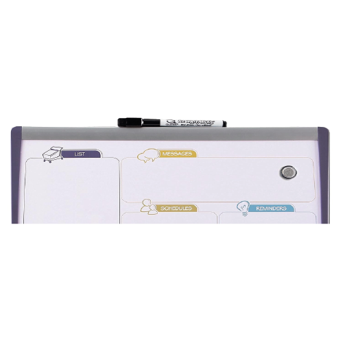 Quartet to-do Planner Magnetic Whiteboard, Lightweight Board with Dry-Erase Marker and Magnets for Schools, Office, Home, Study Room, 1.2 x 1.2 feet, 36 x 36 cm (14 x 14 inches)