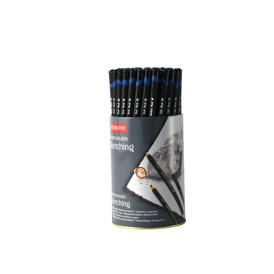 Derwent Watersoluble Sketching Pencils 72 Tub