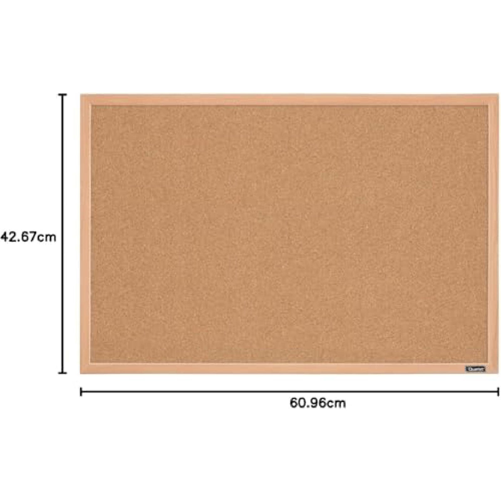 Quartet Oak Cork Frame Bulletin Display Board, 23 x 17 inches