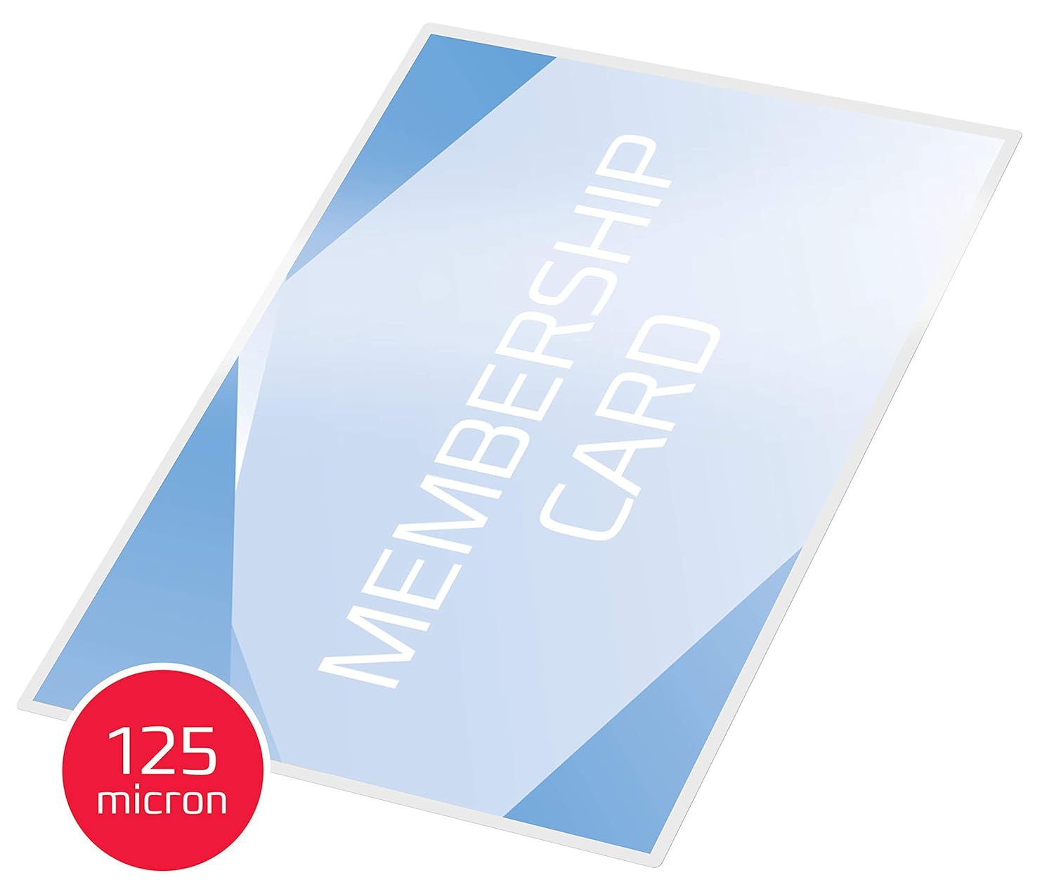 GBC Laminating Pouch 125 Micron 67x99mm, Badge with High Gloss Finish (Pack of 100)