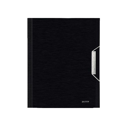 Leitz Style Expanding Concertina File (Satin Black)