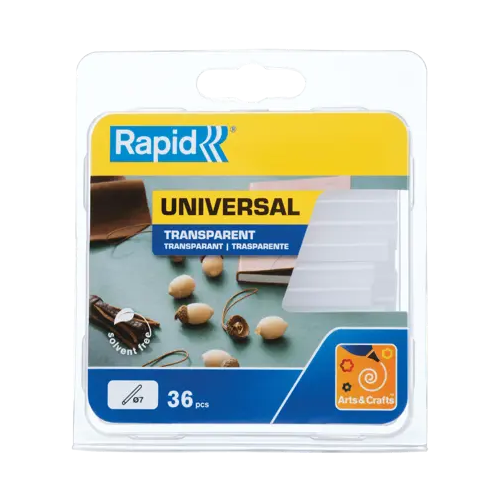 Rapid 7 mm Glue Sticks Universal Transparent