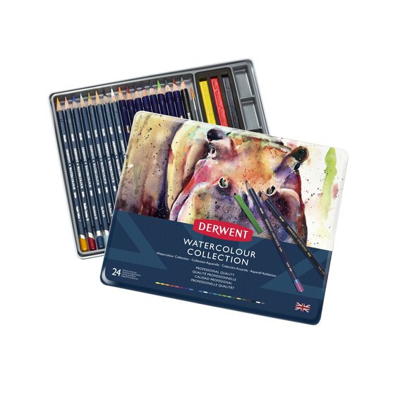 Derwent Watercolour Collection 24 Tin