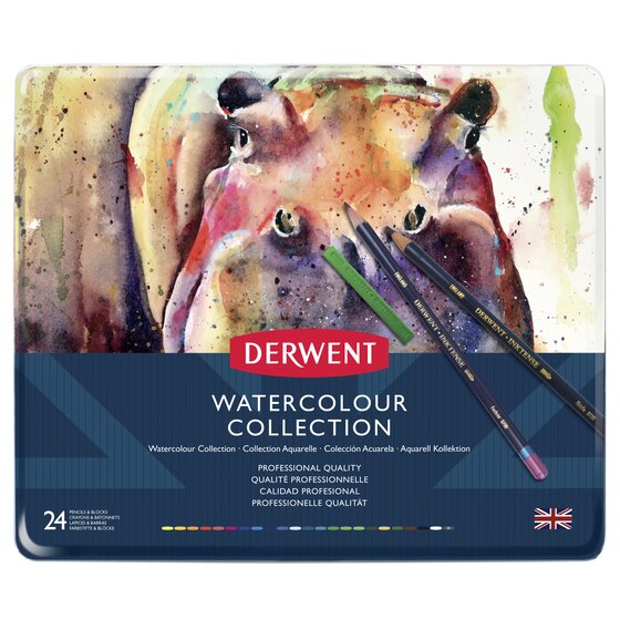 Derwent Watercolour Collection 24 Tin