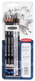 Derwent Watersoluble Sketching Mixed Media Blister with Eraser&Sharpener,White