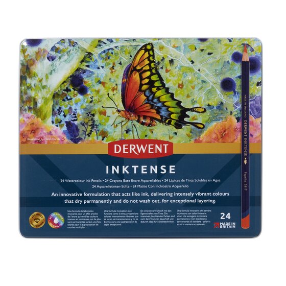 Derwent Inktense 24 Pencils Tin