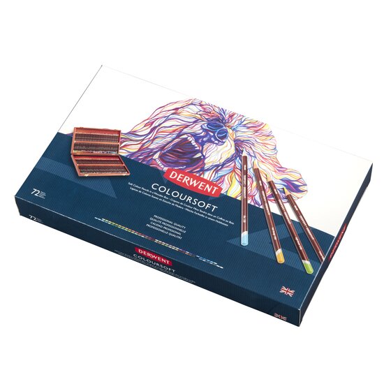 Derwent Coloursoft Pencils 72 Wooden Box