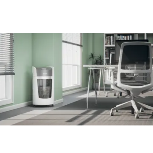 Leitz IQ OptiMax Office Cross Cut Paper Shredder, 15 Sheet Capacity, 35L Bin