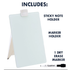 Quartet® Glass Desktop Dry-Erase Easel, 9" x 11", White Surface