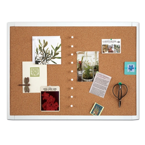 Quartet White Frame Cork Bulletin Board, 23 x 17 inches