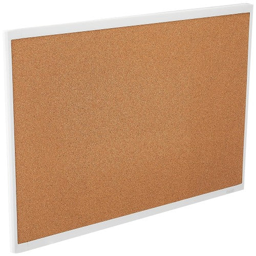 Quartet White Frame Cork Bulletin Board, 23 x 17 inches