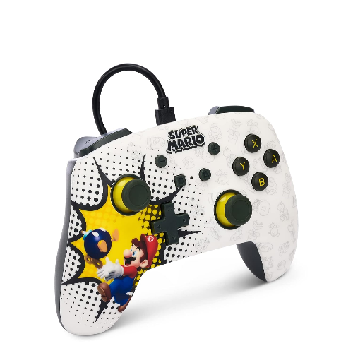PowerA Enhanced Wired Controller for Nintendo Switch - Bob-omb Blast
