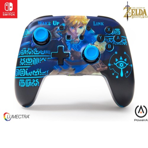 PowerA Enhanced Wireless Controller for Nintendo Switch with Lumectra - Wake Up Link