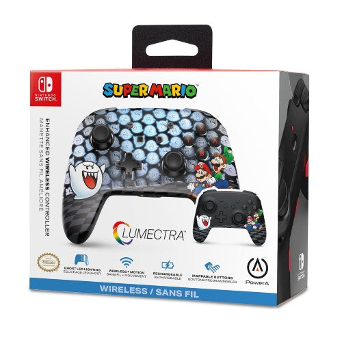 PowerA Enhanced Wireless Controller for Nintendo Switch with Lumectra - Mario Peek-A-Boo