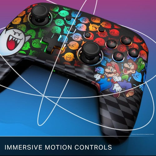 PowerA Enhanced Wireless Controller for Nintendo Switch with Lumectra - Mario Peek-A-Boo