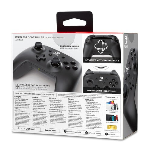 PowerA Wireless Controller for Nintendo Switch - Jet Black