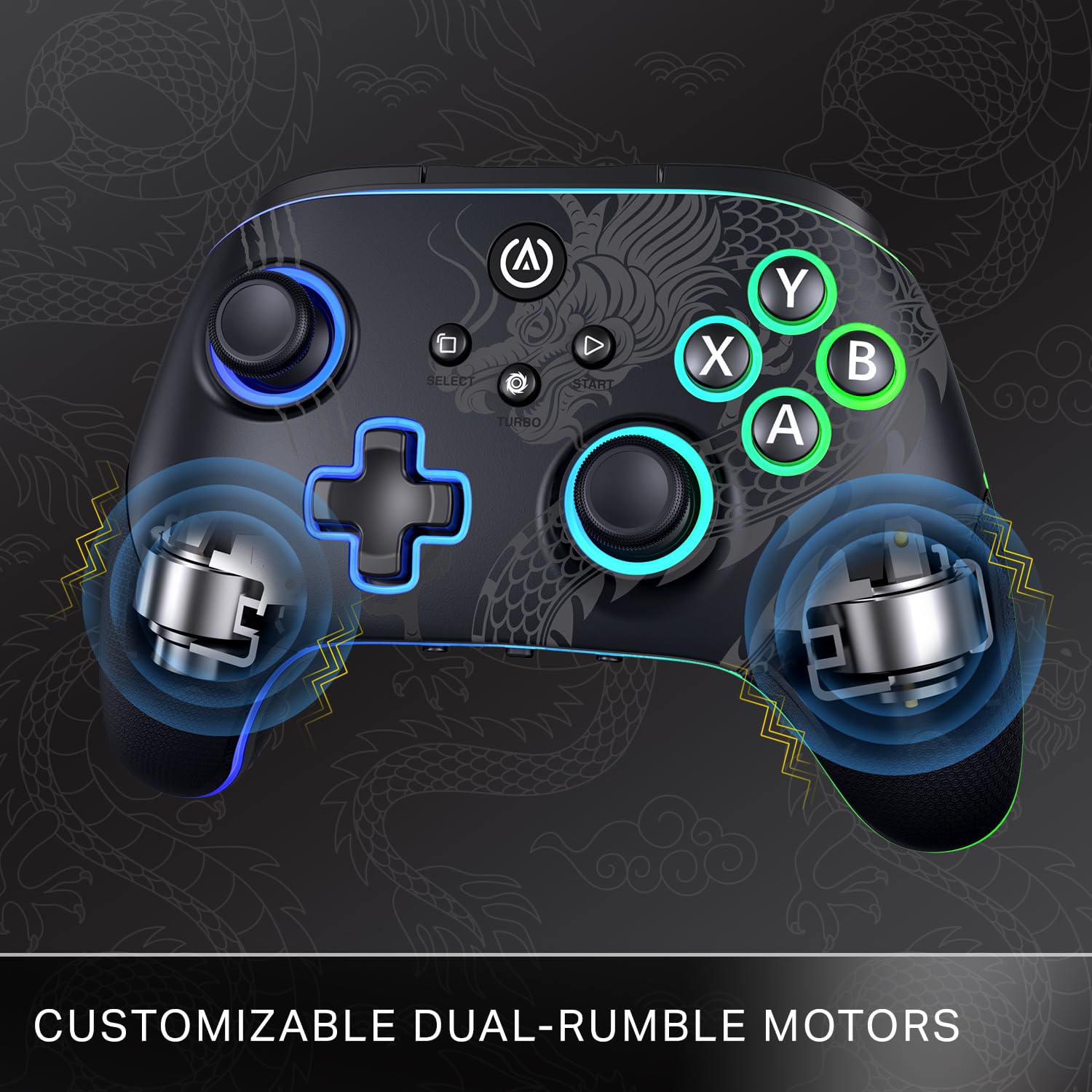 PowerA Battle Dragon™ Pro Wireless Controller with Lumectra for PC & Cloud Gaming (Not for iOS)
