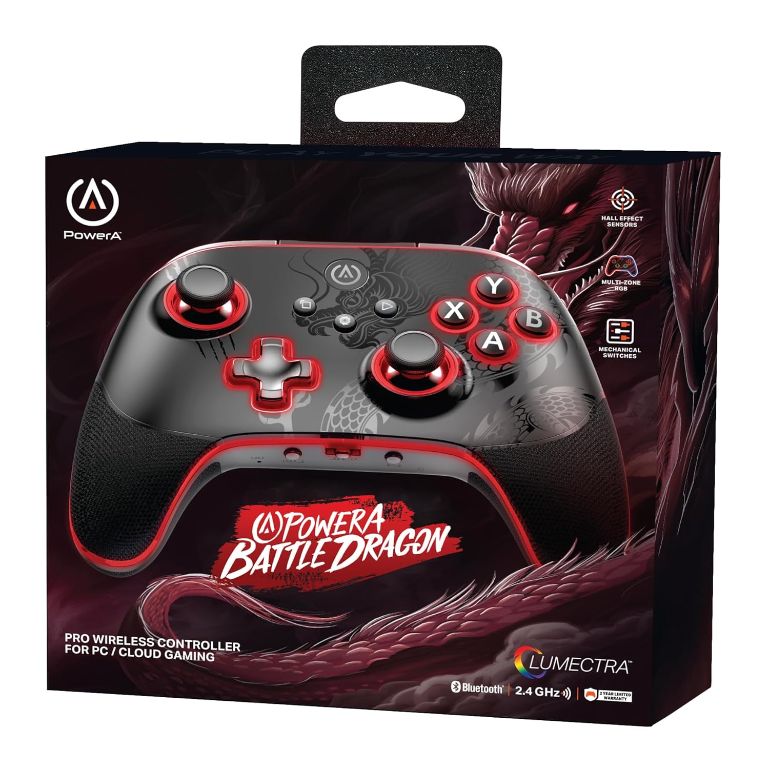 PowerA Battle Dragon™ Pro Wireless Controller with Lumectra for PC & Cloud Gaming (Not for iOS)