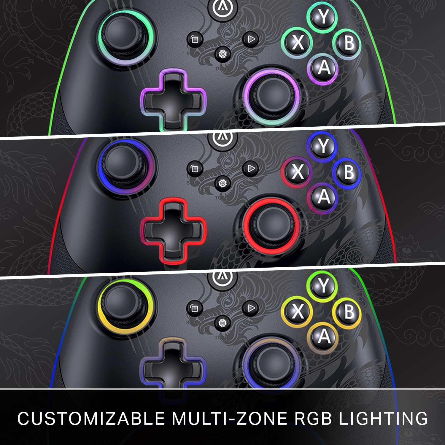 PowerA Battle Dragon™ Pro Wireless Controller with Lumectra for PC & Cloud Gaming (Not for iOS)