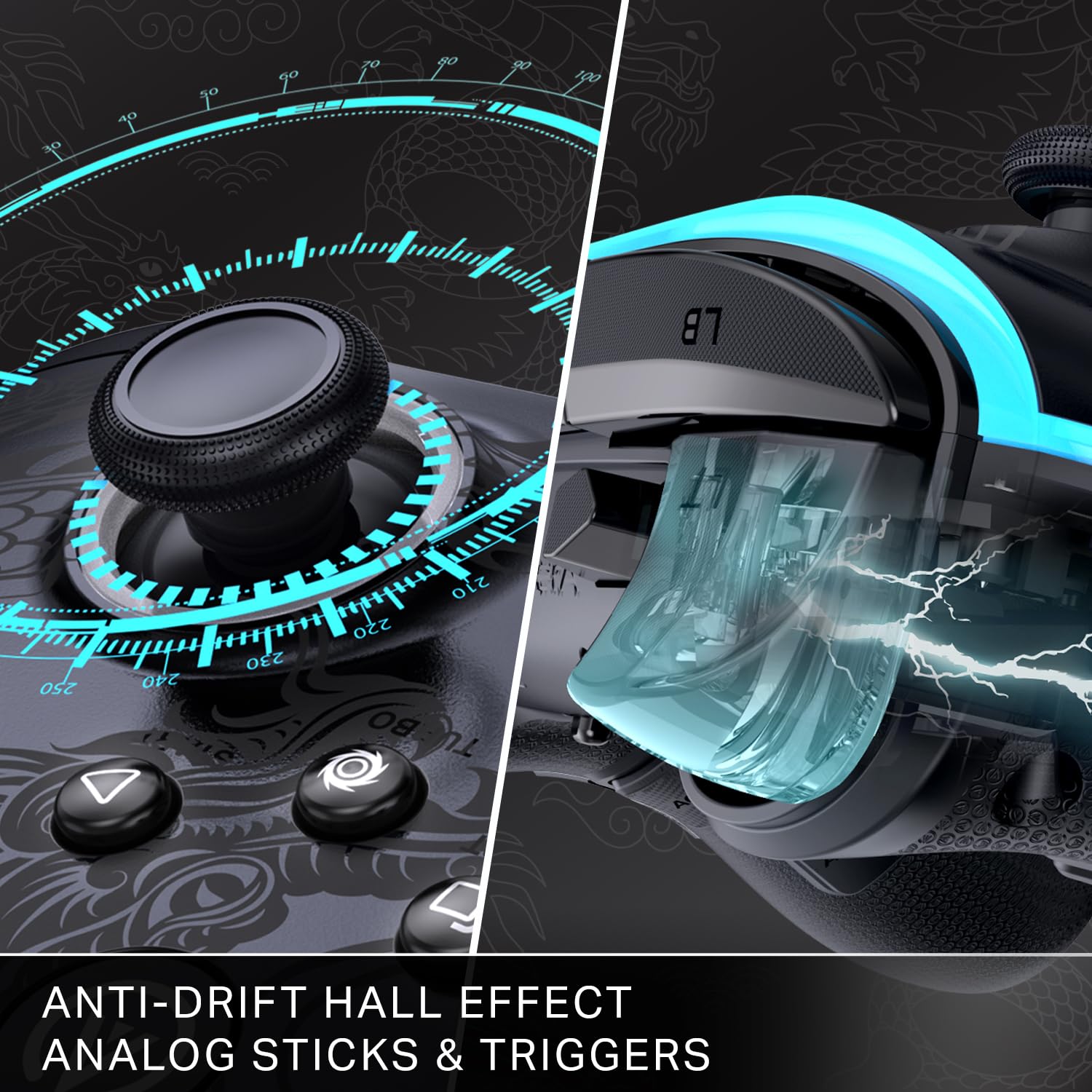 PowerA Battle Dragon™ Pro Wireless Controller with Lumectra for PC & Cloud Gaming (Not for iOS)