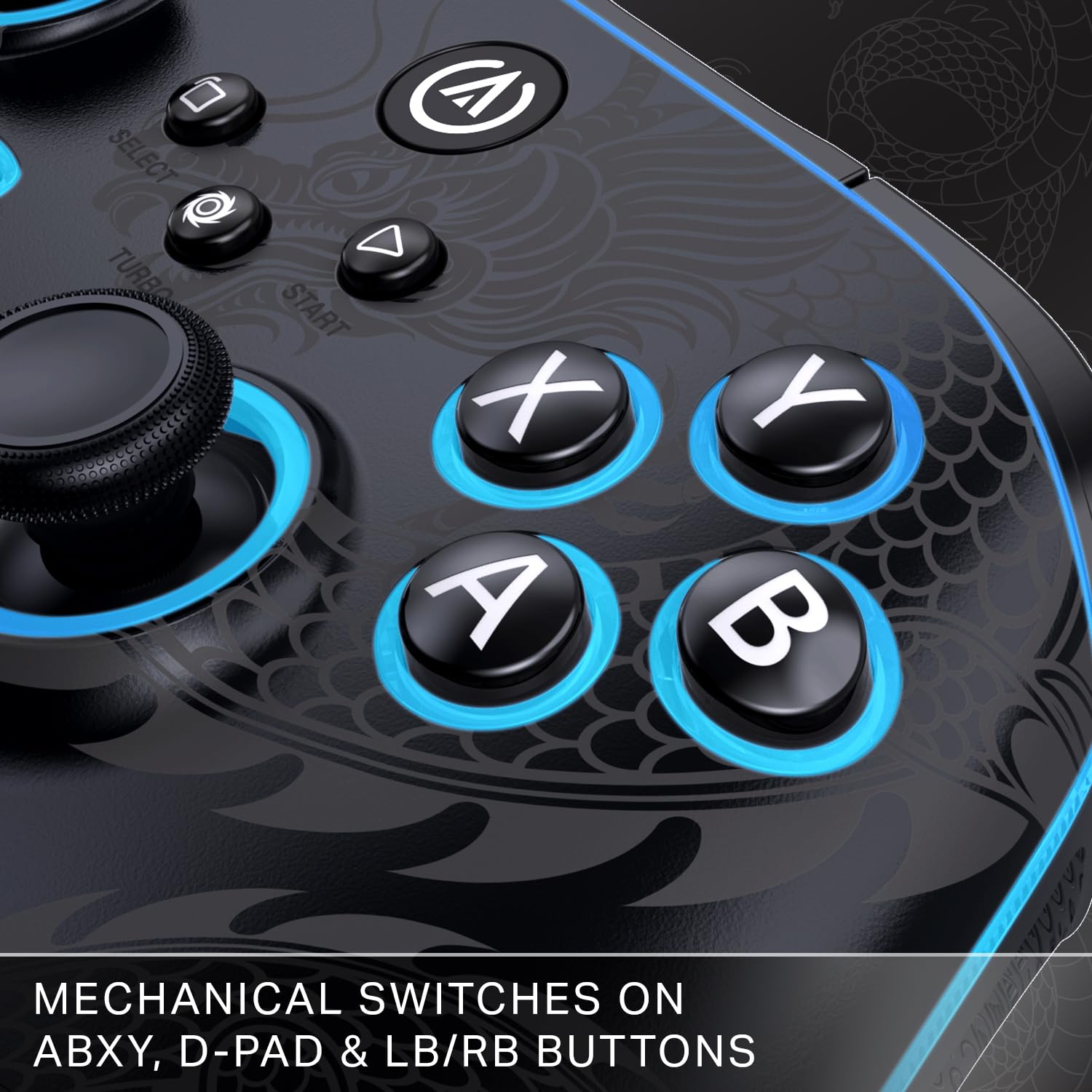 PowerA Battle Dragon™ Pro Wireless Controller with Lumectra for PC & Cloud Gaming (Not for iOS)