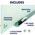 Quartet Infinity® Glass Magnetic Dry-Erase Board, 72" x 48" (6' x 4'), White Surface