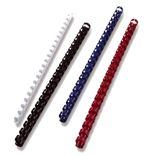 GBC Plastic Binding Combs 21R 8.0mm with 45 Sheet Capacity, Red (Pack of 12)