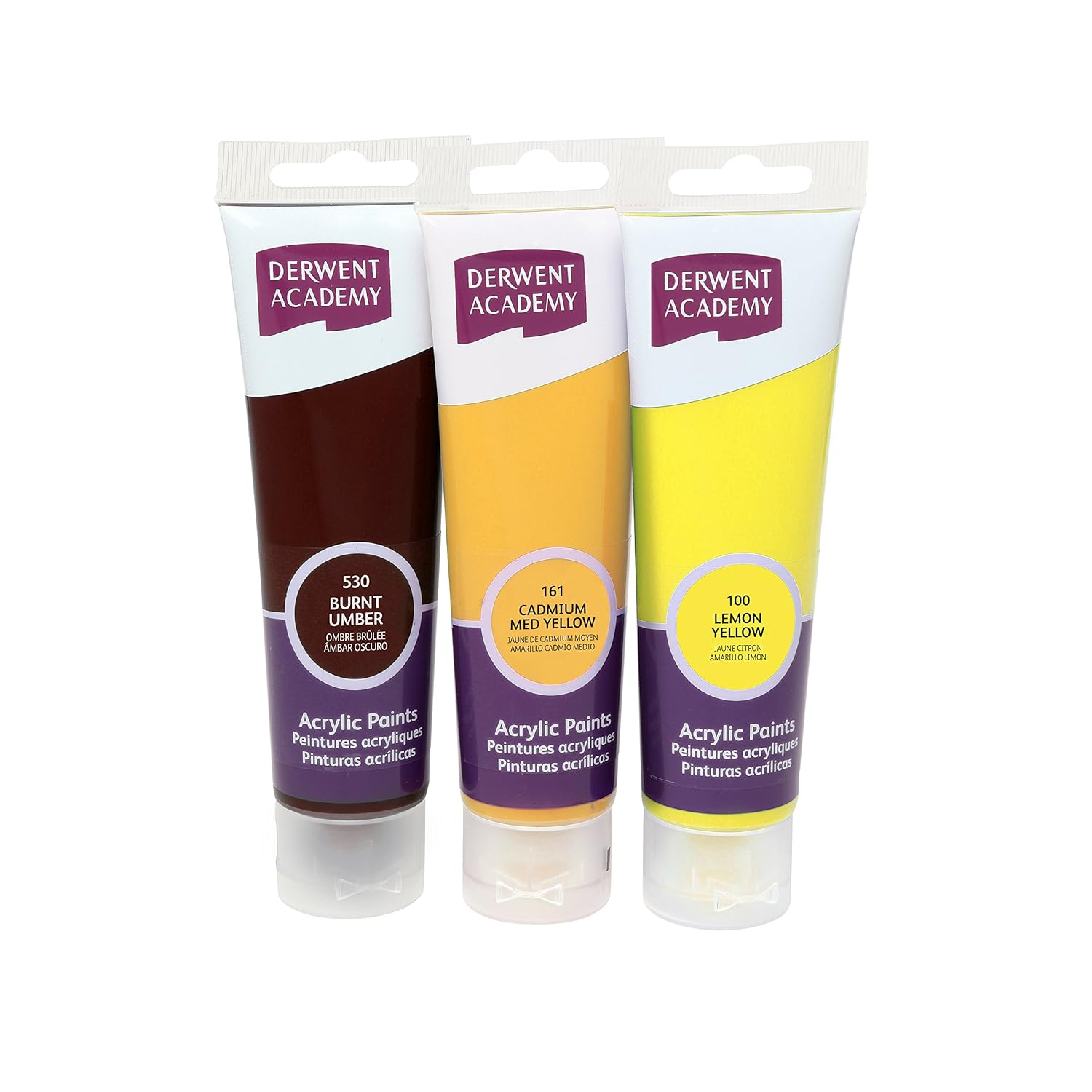 Derwent Academy Acrylic Paints Cardmium Medium Yellow Large 100ml