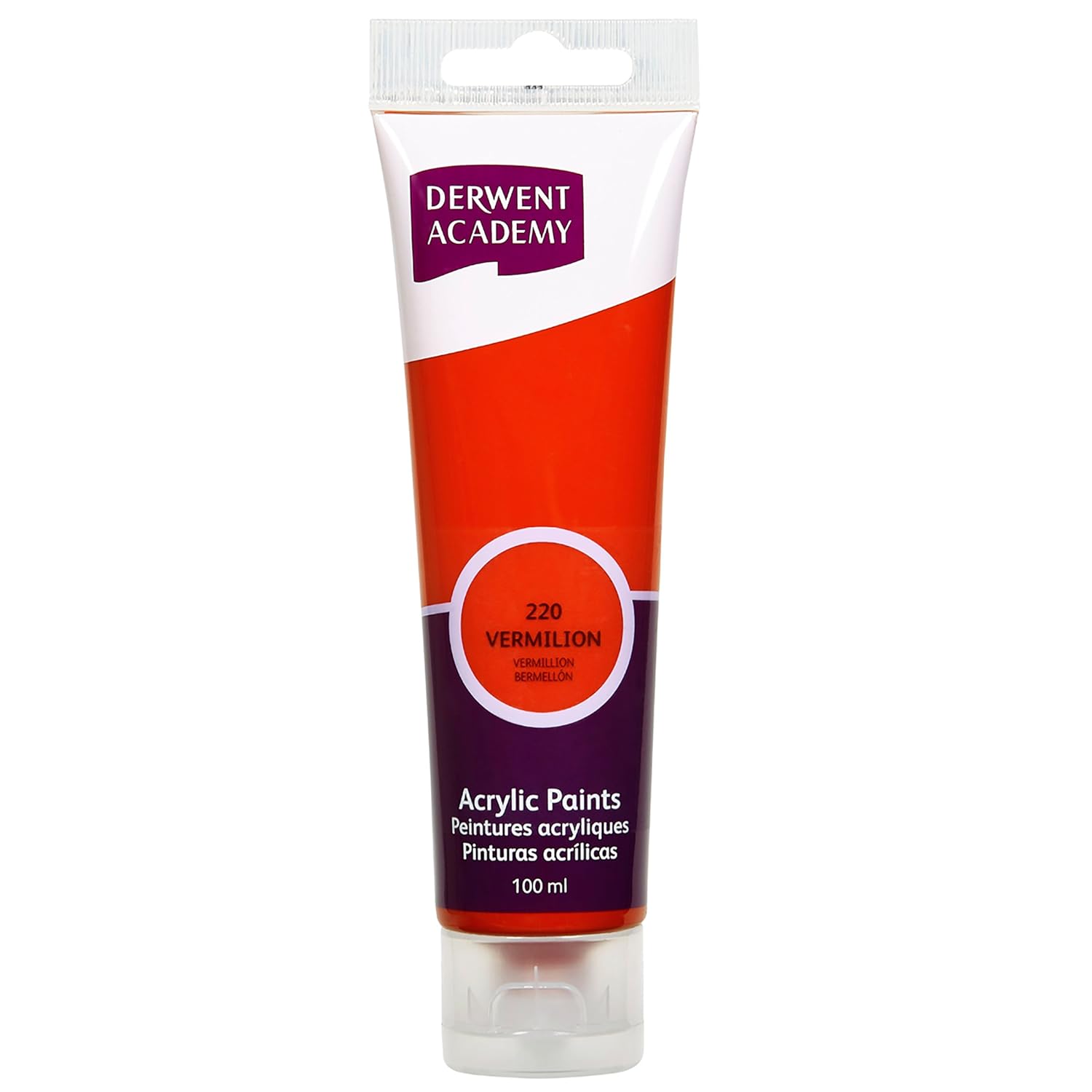 Derwent Academy Acrylic Paints Vermillion Large 100ml