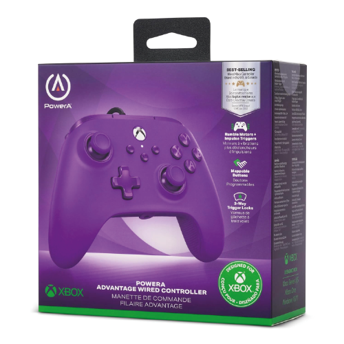 PowerA Advantage Wired Controller for Xbox Series X|S - Royal Purple