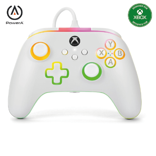 PowerA Advantage Wired Controller for Xbox Series X|S with Lumectra - White